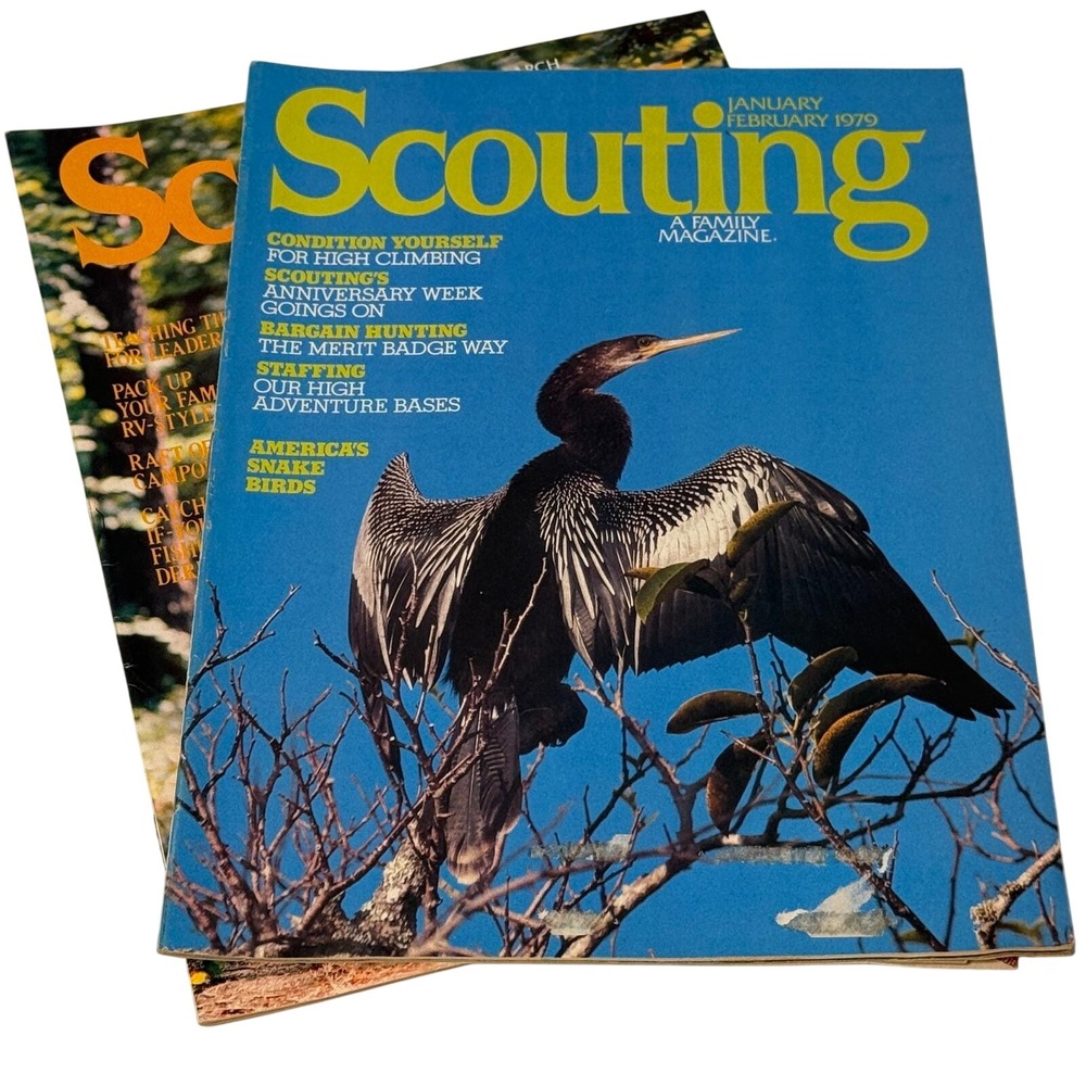 Vintage Scouting Magazine Lot 1979 Boy Scouts of America Jan-April 2 Issues *